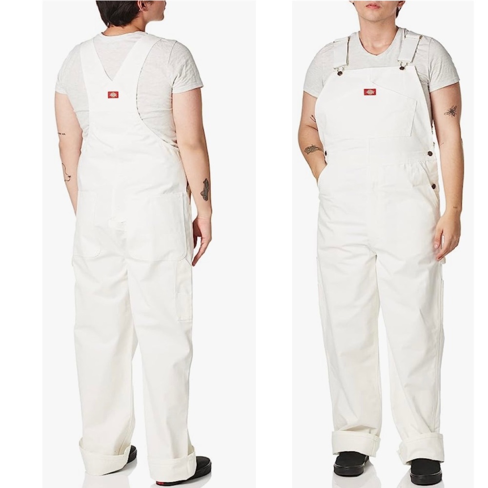 Dickies White Women's Denim Overalls